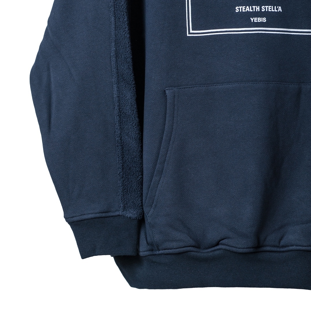 【STEALTH STELL'A】COLLEGE-PULL PK-GRANDE ADESIVO（NAVY）