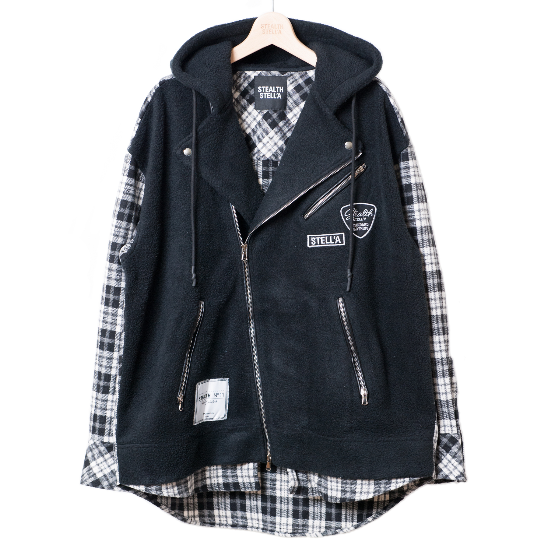 【STEALTH STELL'A】GRUNGY PARKER-HVY（BLACK）