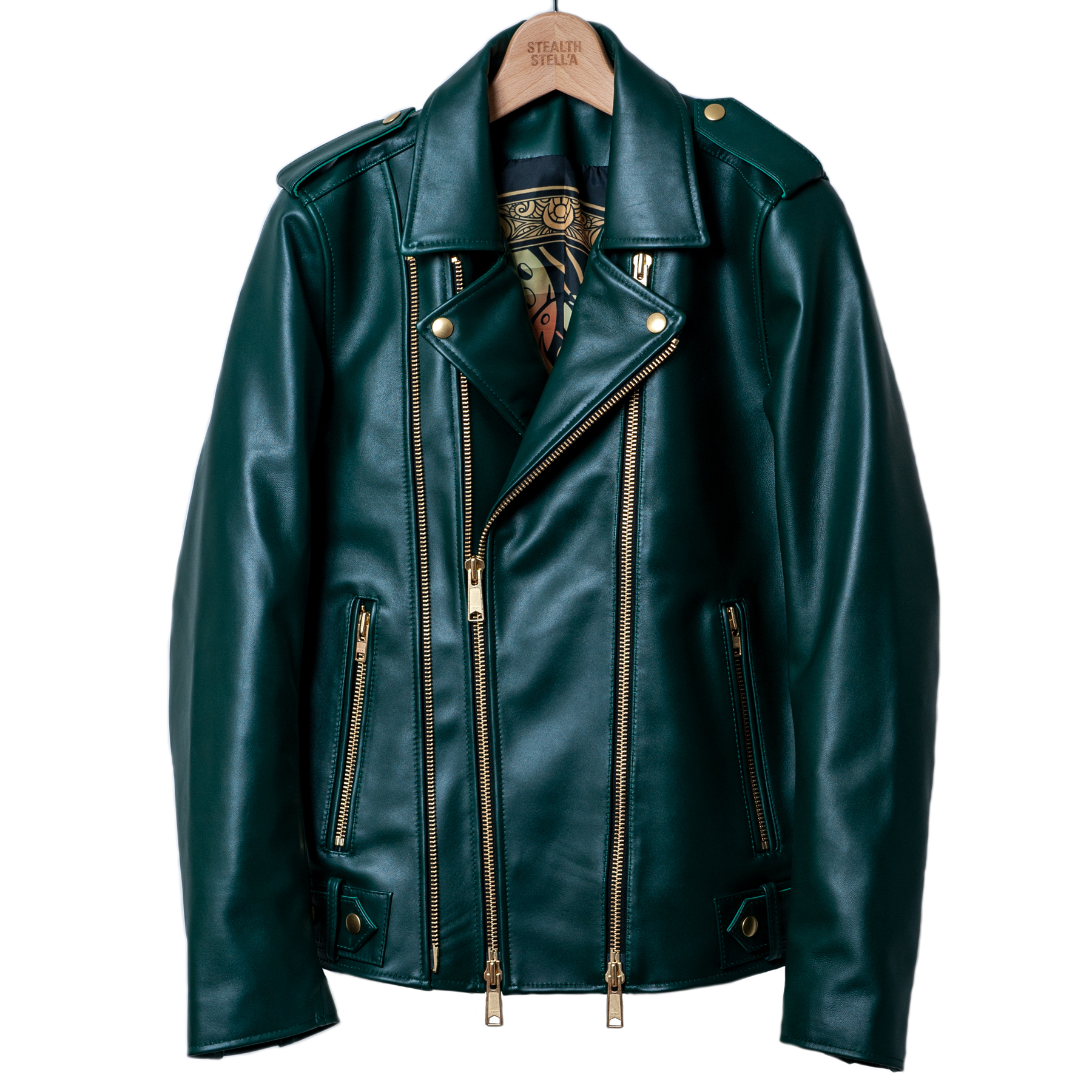 【STEALTH STELL'A】SAINT GERMAIN-LEATHER RIDERS COLOR（GREEN）