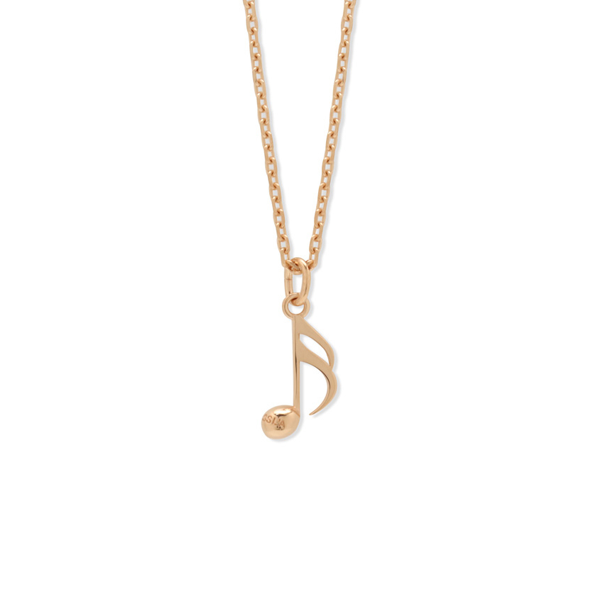 【STEALTH STELL'A】SEMIQUAVER NECKLACE（PINK GOLD）