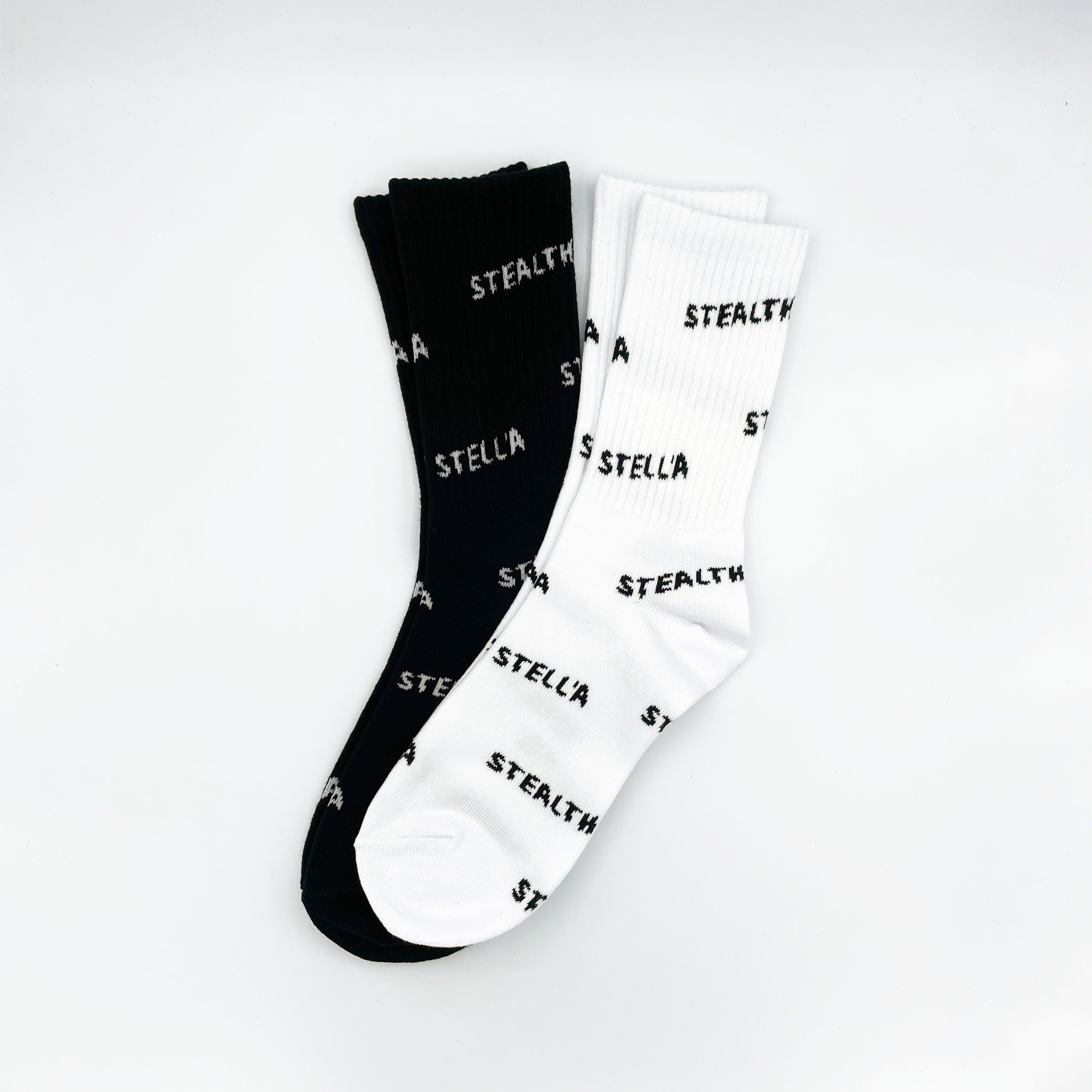 【STEALTH STELL'A】ALL-OVER LOGO SOCKS