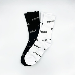 【STEALTH STELL'A】ALL-OVER LOGO SOCKS