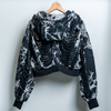 【STEALTH STELL'A】DESTROY HOODIE-SHORT (BLACKMIX)