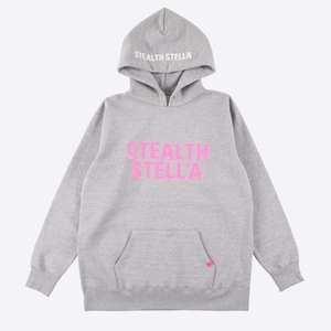 【STEALTH STELL'A】 BASIC LOGO HOODIE (GRAY)