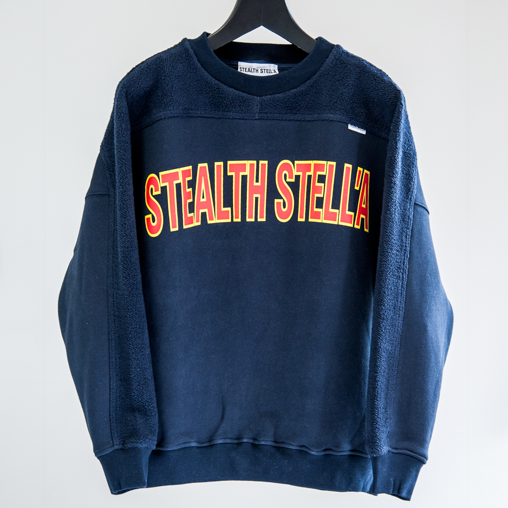 【STEALTH STELL'A】COLLEGE-CREW(NAVY)