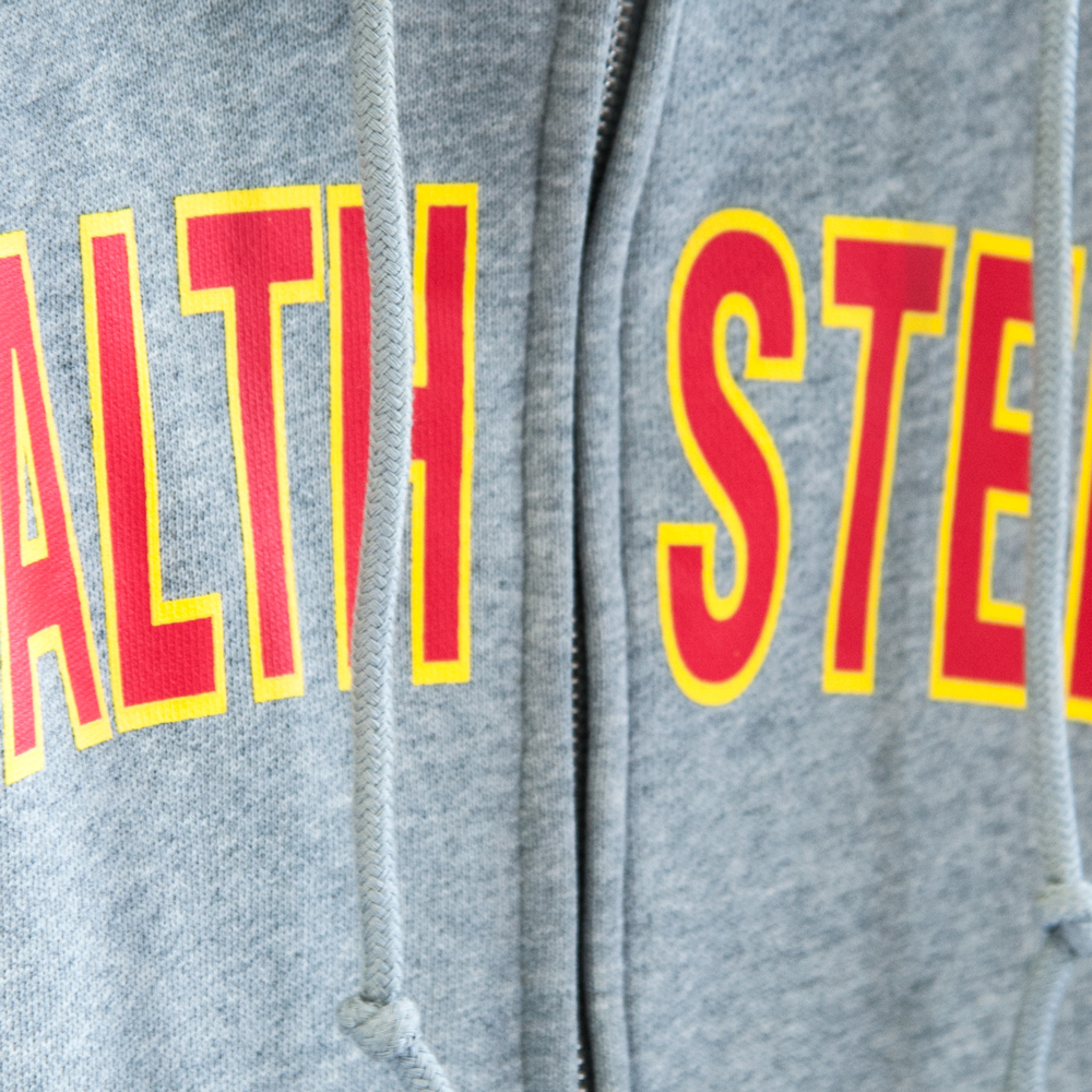 【STEALTH STELL'A】COLLEGE-HOODIE（GRAY）