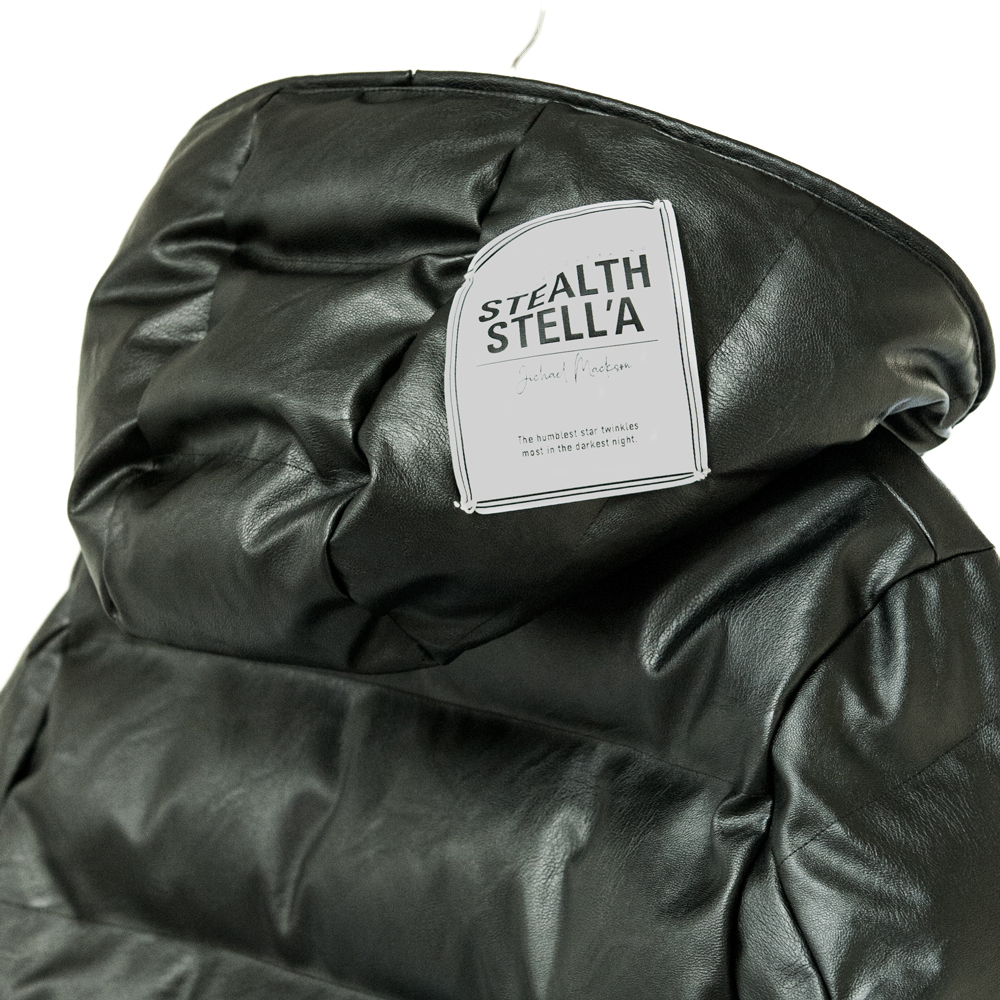 【STEALTH STELL'A】WINTER DIAMOND SHORT-LEATHER TOUCH（BLACK）